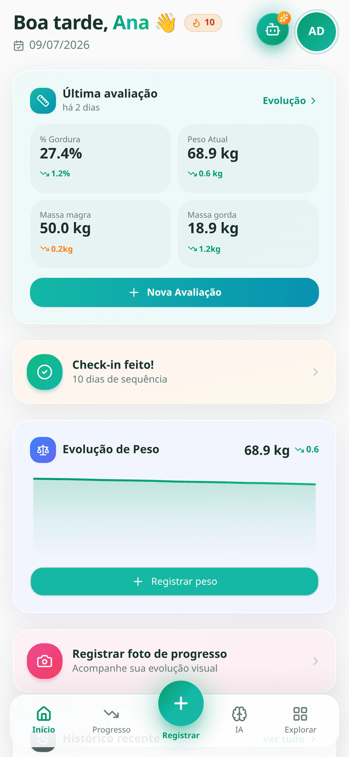 Dashboard do Statura